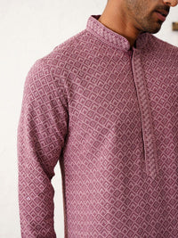 Jompers Embroidered Sequinned Kurta With Pyjama