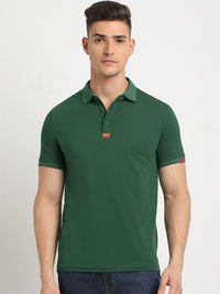 THE BEAR HOUSE Polo Collar Short Sleeves Slim Fit T-shirt