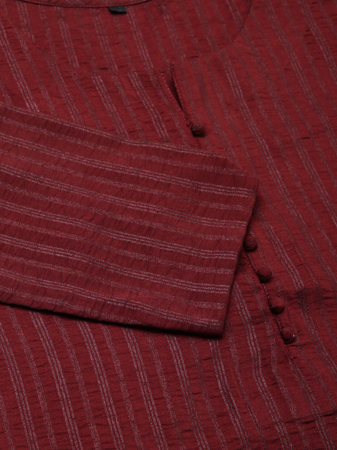 KALINI Striped Regular Thread Work Kurta with Palazzos