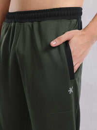 HRX by Hrithik Roshan Men Contrast Waistband Rapid-Dry Running Joggers