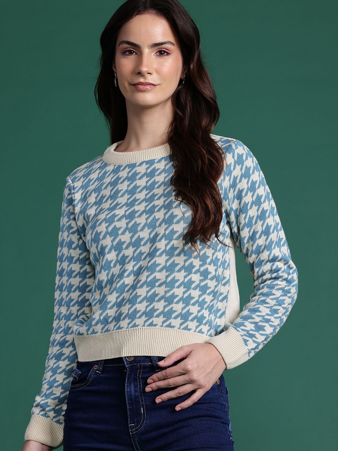 DressBerry Self Design Pullover