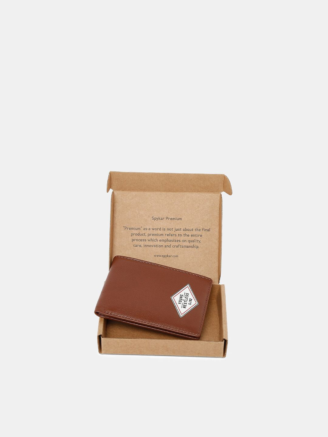 SPYKAR Men Tan Leather Two Fold Wallet