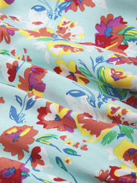 DressBerry Floral Fantasy Tiered Strappy Smocked Midi Dress