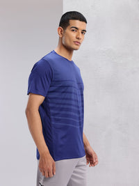 HRX by Hrithik Roshan Striped Rapid-Dry Training T-shirt