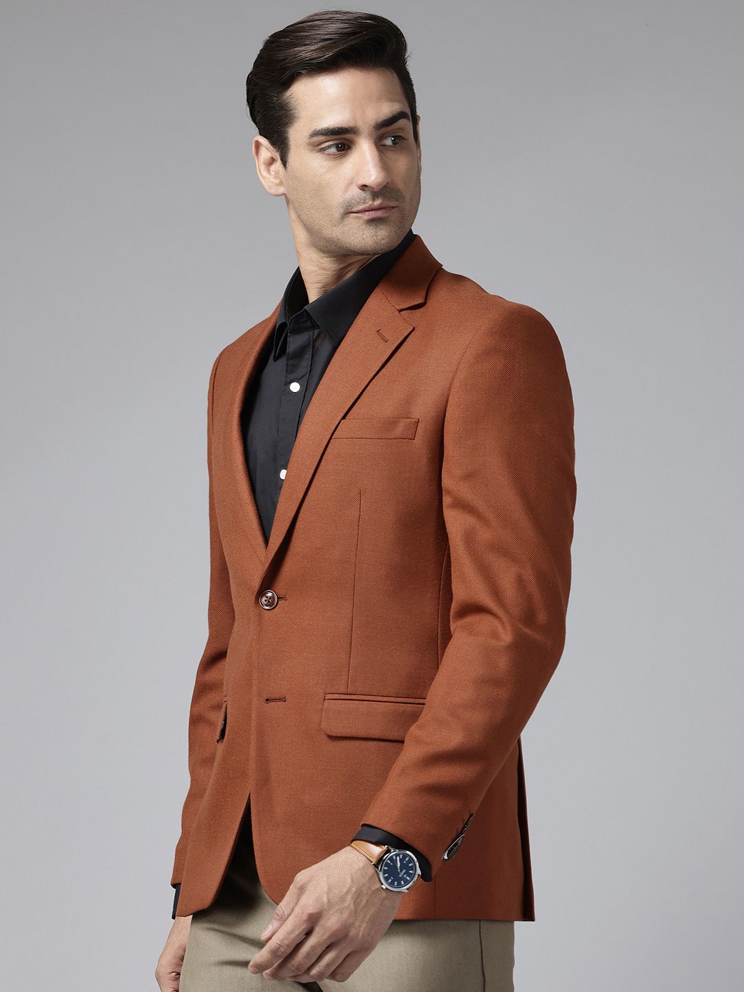 Park Avenue Single-Breasted Formal Blazer