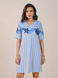 AND Women V-neck A-Line Dress