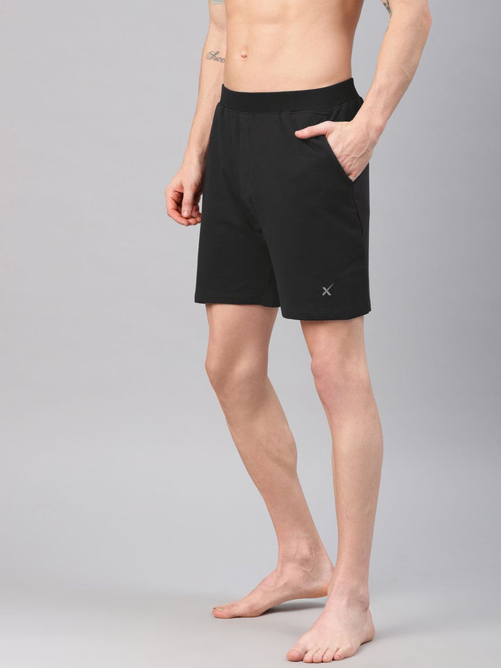HRX by Hrithik Roshan Men Black Solid Regular Fit Yoga  Sustainable Shorts