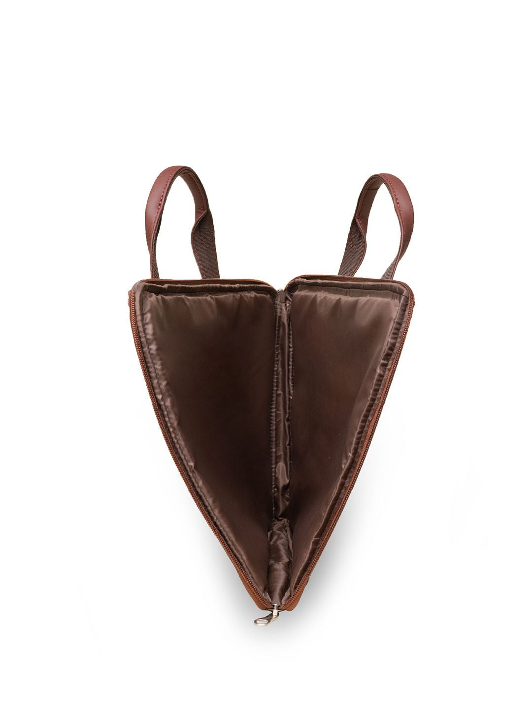 ZOUK Women Brown & Red Printed Jute Laptop Sleeve