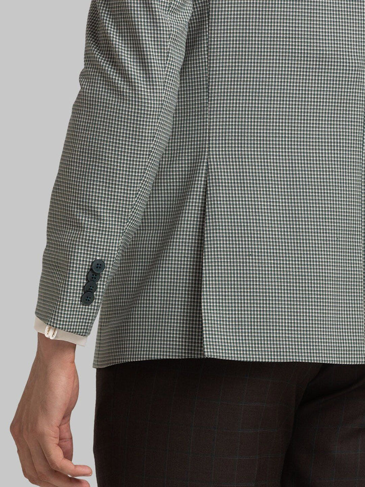 Raymond Checked Contemporary Fit Single-Breasted Blazer
