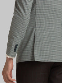 Raymond Checked Contemporary Fit Single-Breasted Blazer