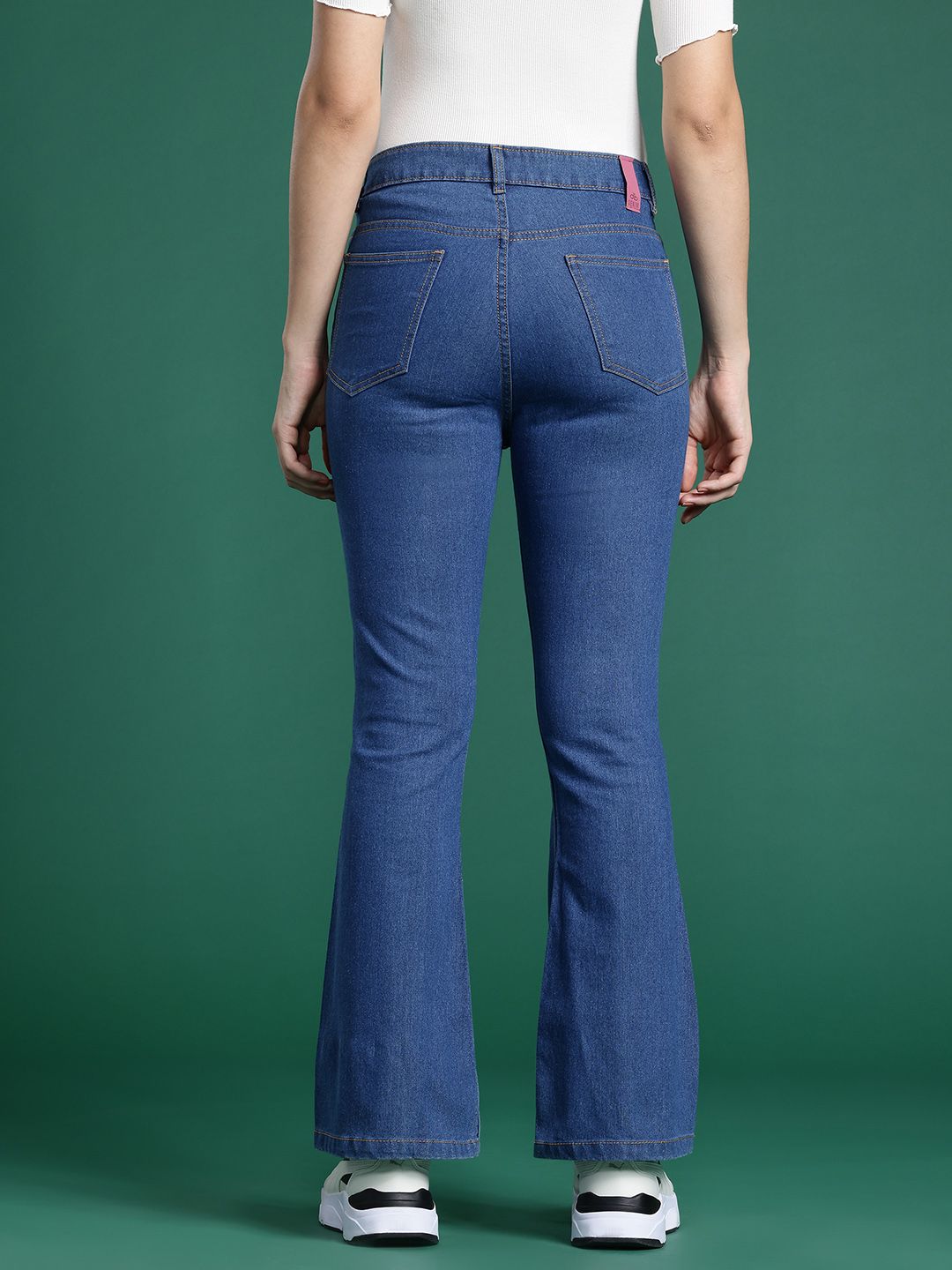 DressBerry Women Bootcut Printed Jeans