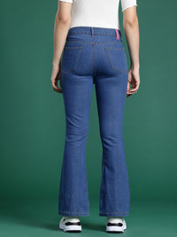 DressBerry Women Bootcut Printed Jeans