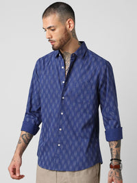 VASTRADO Men Classic Slim Fit Opaque Checked Casual Shirt