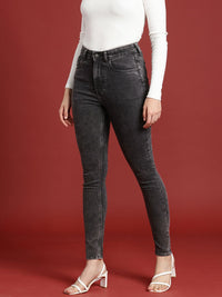 all about you Women Skinny Fit High-Rise Heavy Fade Stretchable Jeans