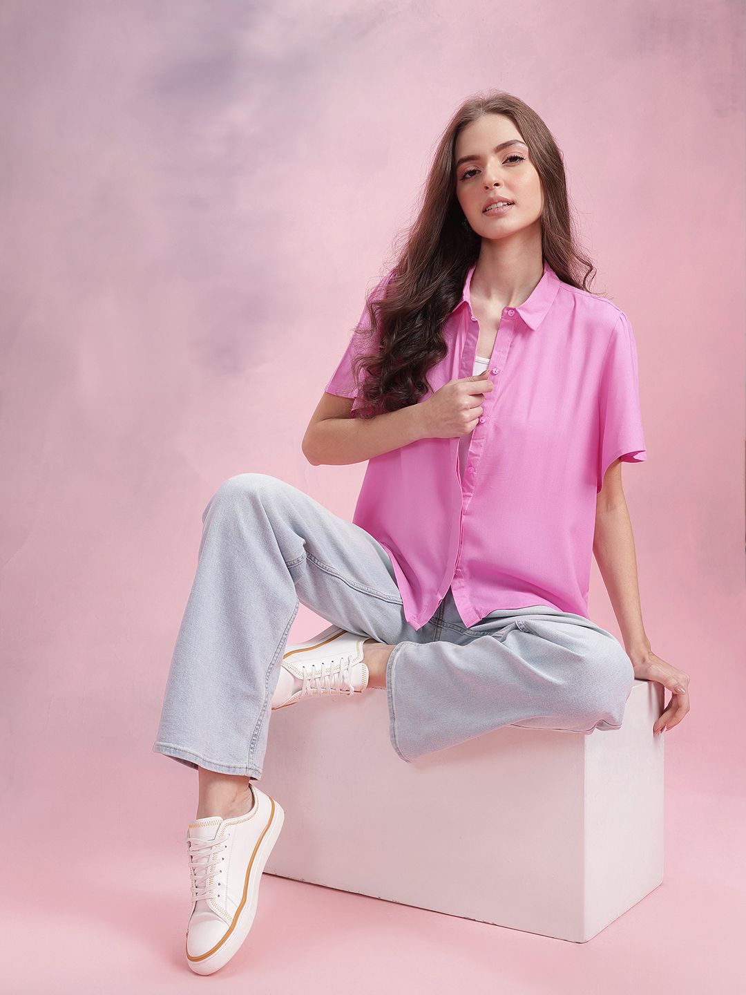 DressBerry Flutter Sleeve Casual Shirt