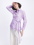 DressBerry Artsy Aura Printed Wrap Top
