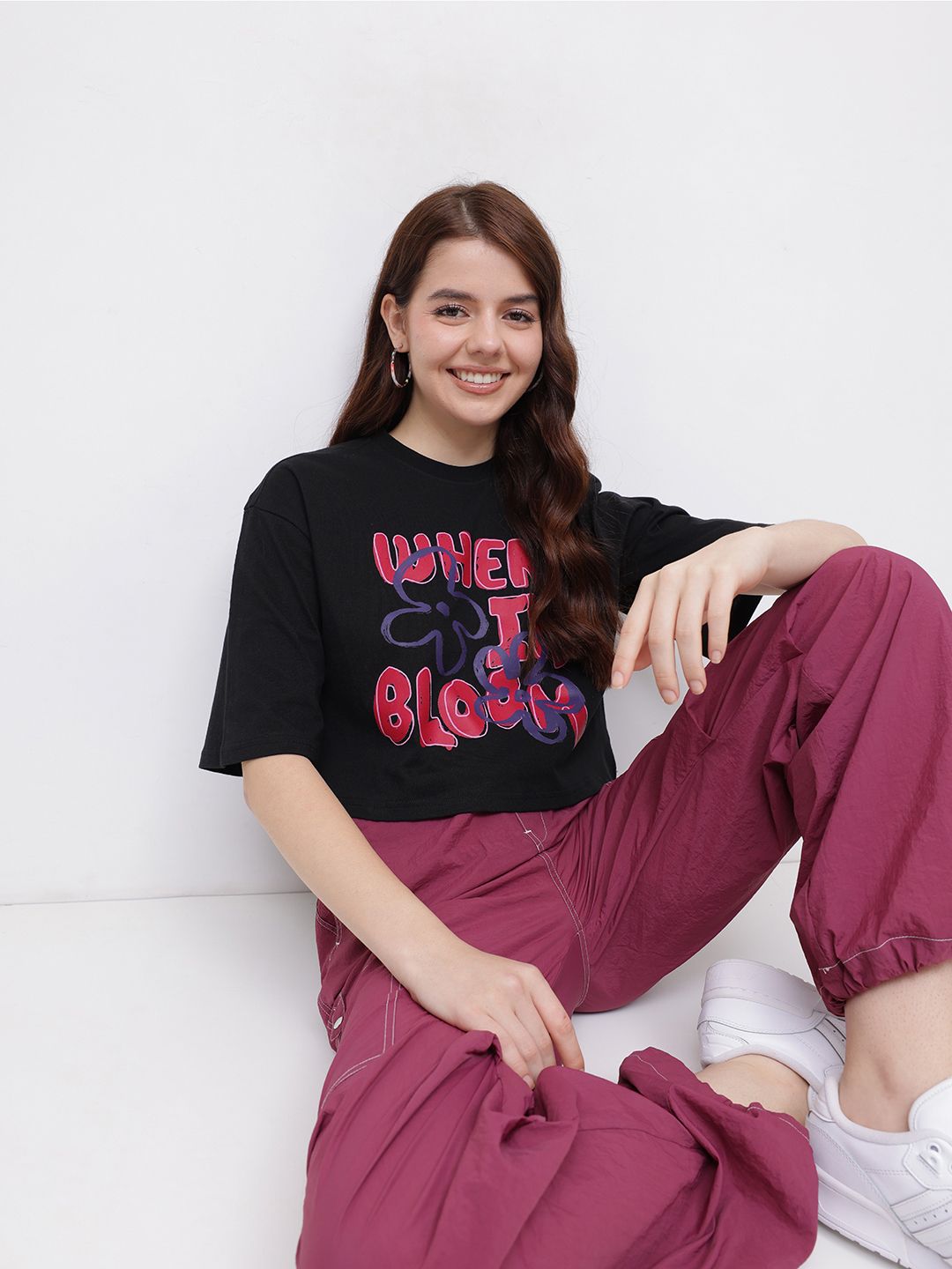 DressBerry Quote Couture Boxy Crop T-shirt