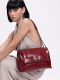 DressBerry Textured Structured Shoulder Bag