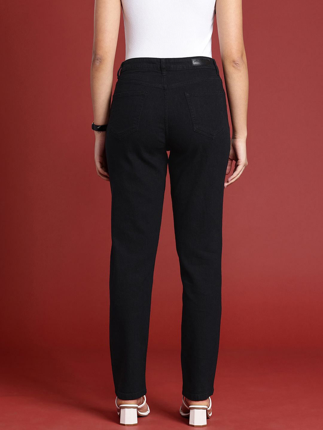 all about you Women Boyfriend Fit High-Rise Stretchable Jeans