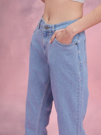 DressBerry Women High-Rise Stretchable Boyfriend Fit Jeans