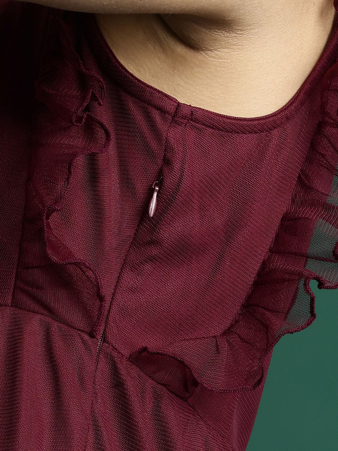 DressBerry Gathered & Pleated Detail Tiered A-Line Dress