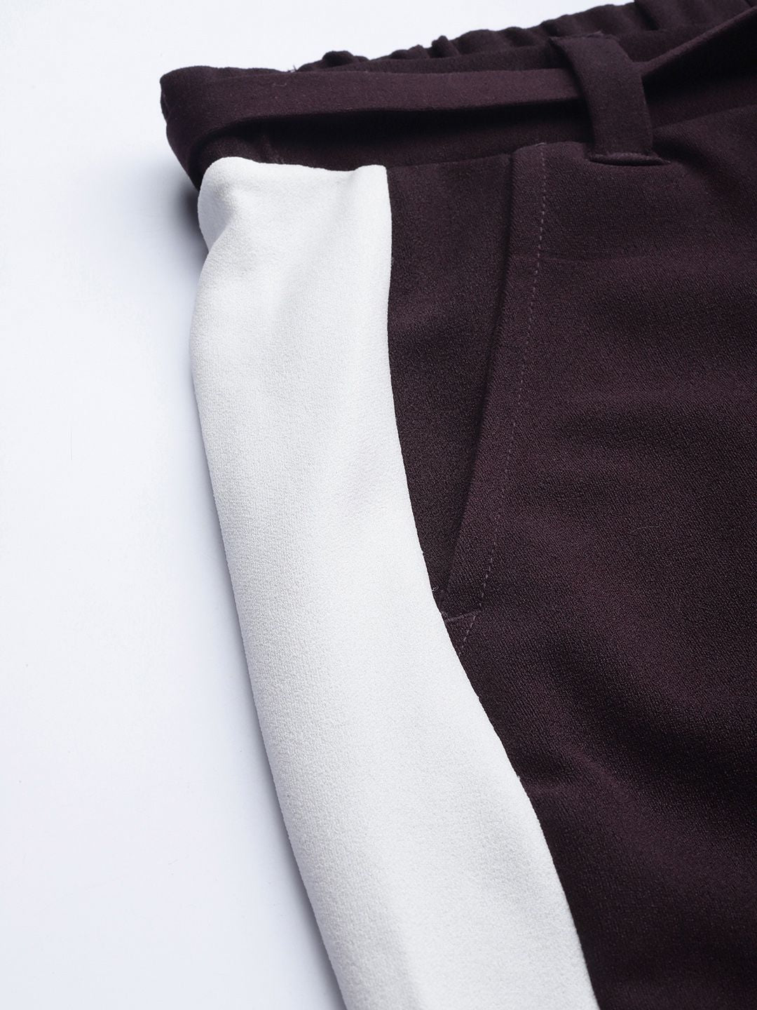 DressBerry Women Burgundy Trousers