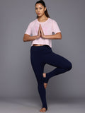HRX by Hrithik Roshan Brand Logo Print Boxy Yoga T-shirt