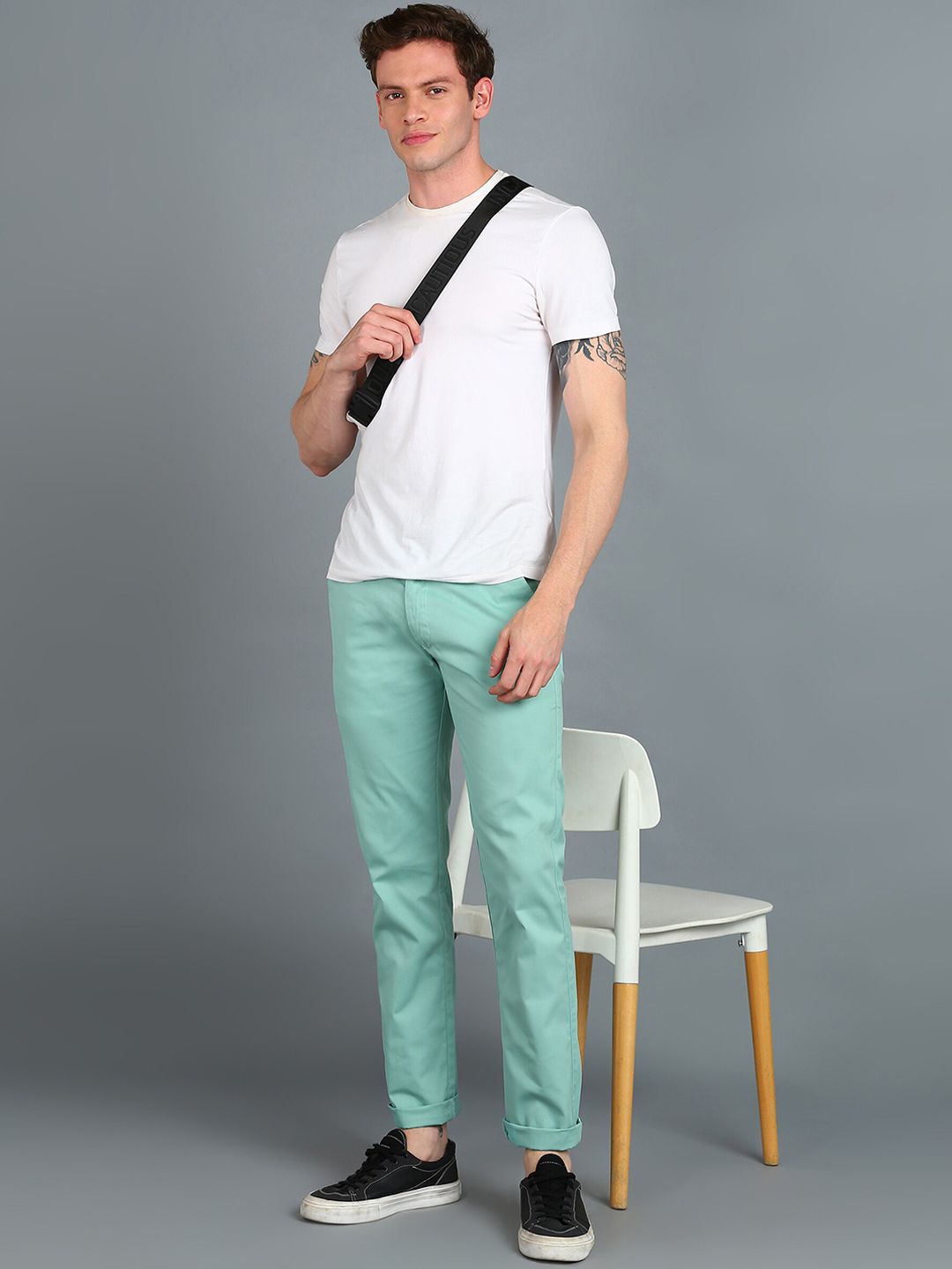 Urbano Fashion Men Slim Fit Easy Wash Cotton Chinos