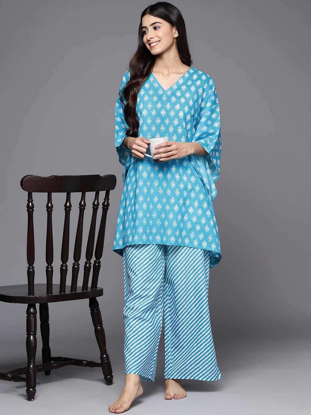 Libas Printed Cotton Night suit