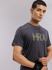 HRX by Hrithik Roshan Brand Logo Printed Rapid-Dry Training T-shirt