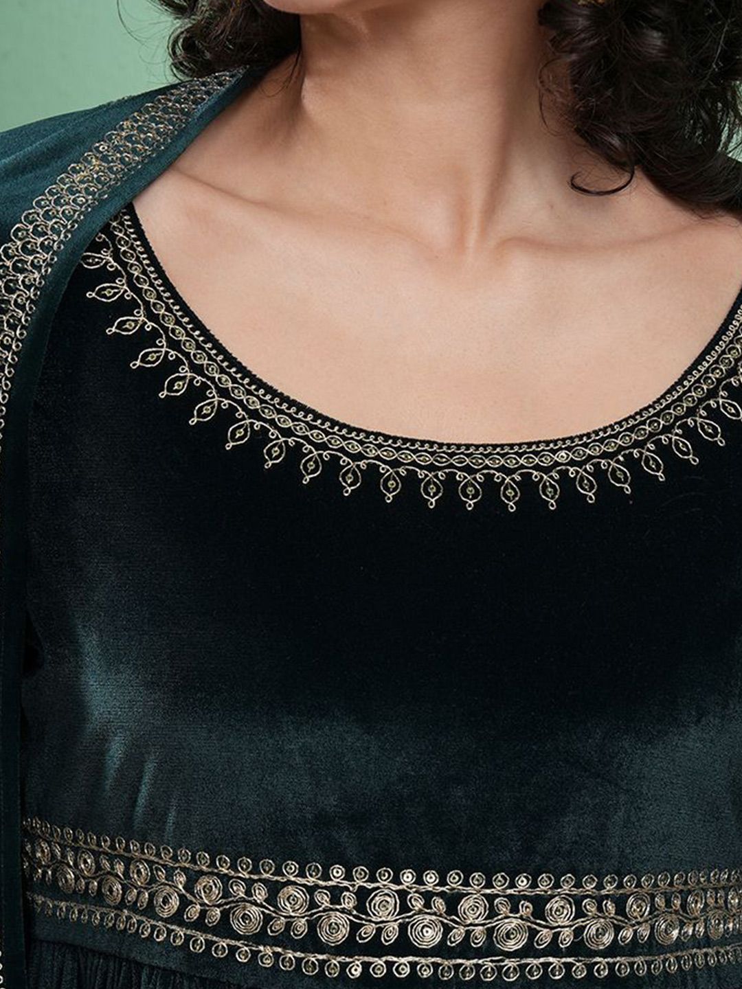 Vishudh Embellished Embroidered Maxi Dress