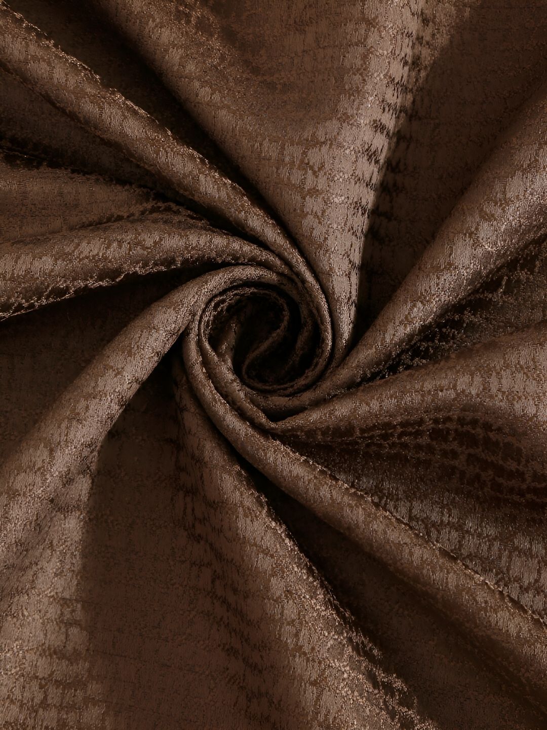 HOSTA HOMES Brown Abstract Black Out Door Curtain