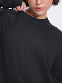 DressBerry Printed Drop-Shoulder Sweatshirt