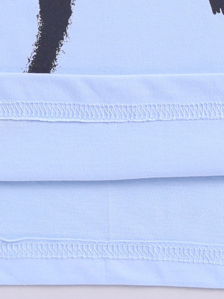 Happy Faces Kids Boys Typography Printed Pure Cotton T-Shirt