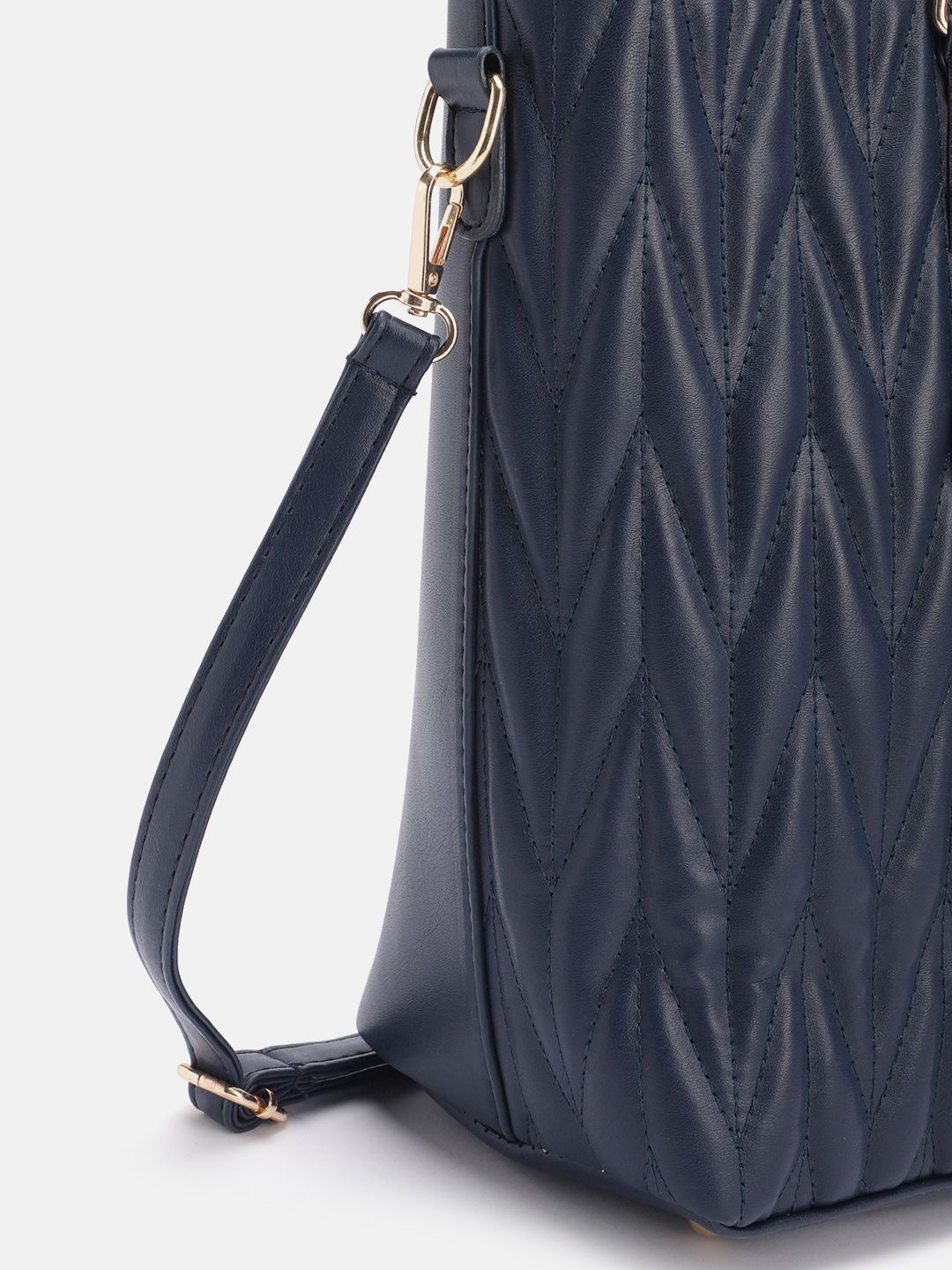 DressBerry Structured Quilted Shoulder Bag