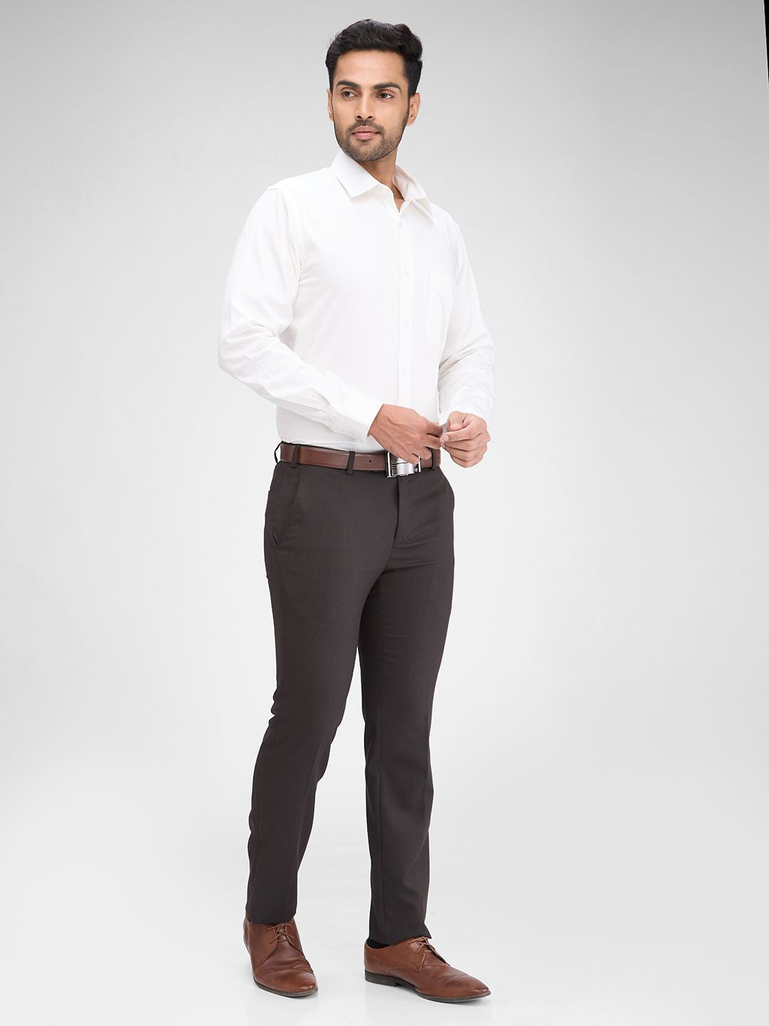 Raymond Men Slim Fit Formal Trousers