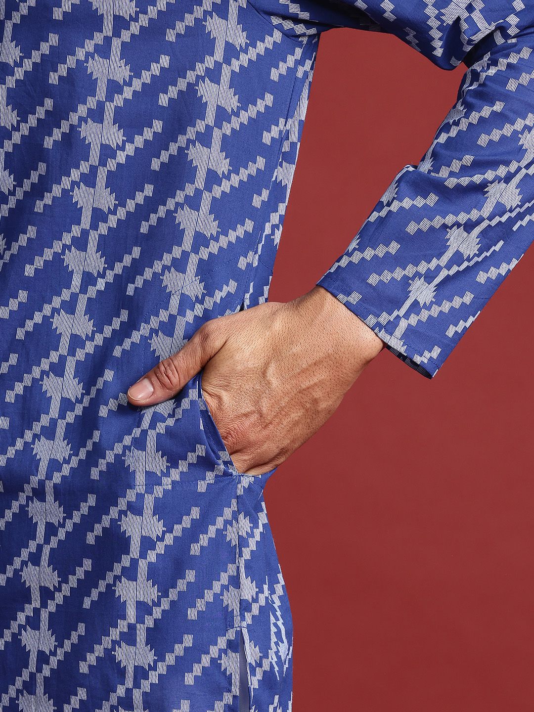 Anouk Pure Cotton Geometric Printed Kurta