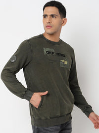 SPYKAR Typography Printed Pullover Sweatshirt