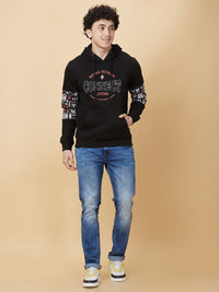 Being Human Printed Hooded Sweatshirt