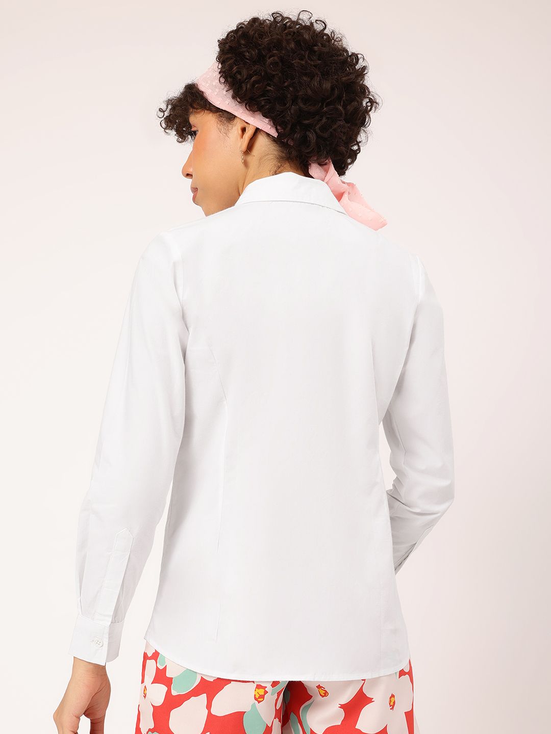 DressBerry Modern Refinement Contrast Placket Shirt