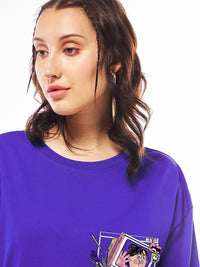 Bewakoof Women Printed Oversized T-shirt