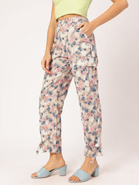 DressBerry Women Graffiti Glam Printed Cargo-Style Trousers