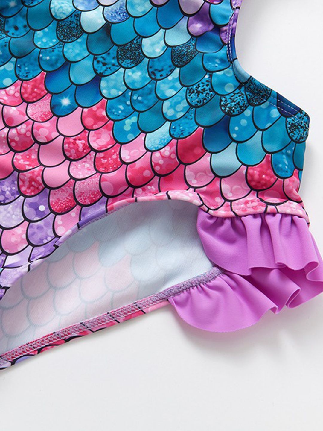 YK Girls Printed Round Neck Bodysuit