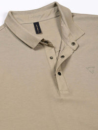 Thomas Scott Men Solid Polo Collar Cotton T-shirt