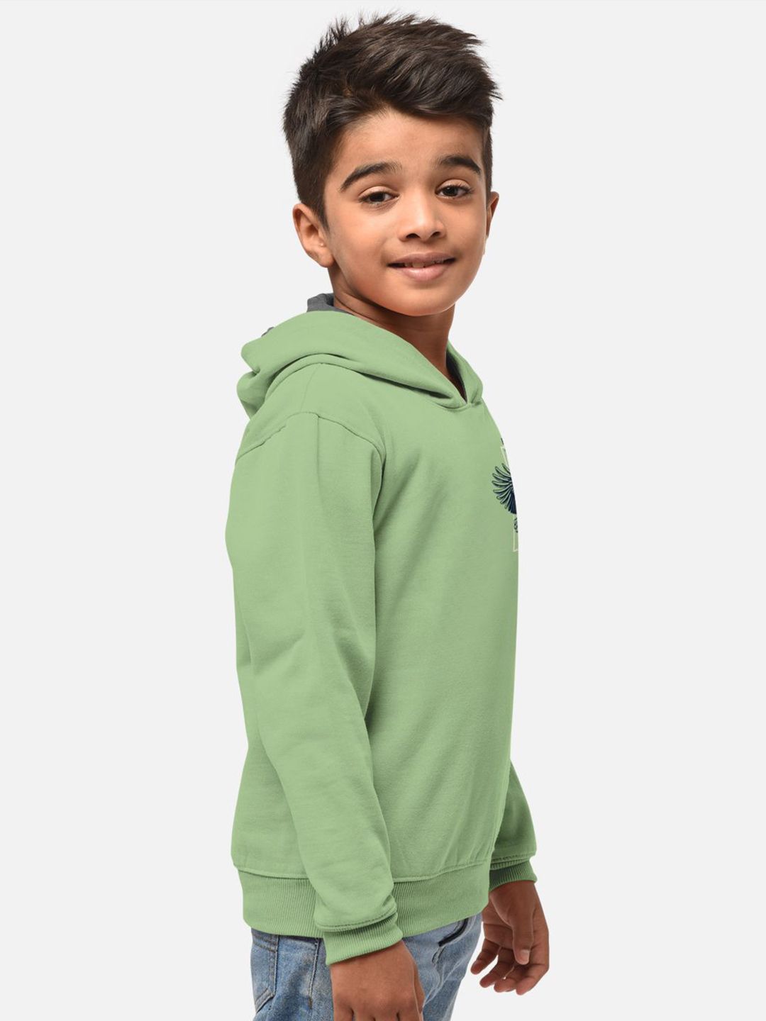 HELLCAT Boys Printed Hooded T-shirt With Jogger