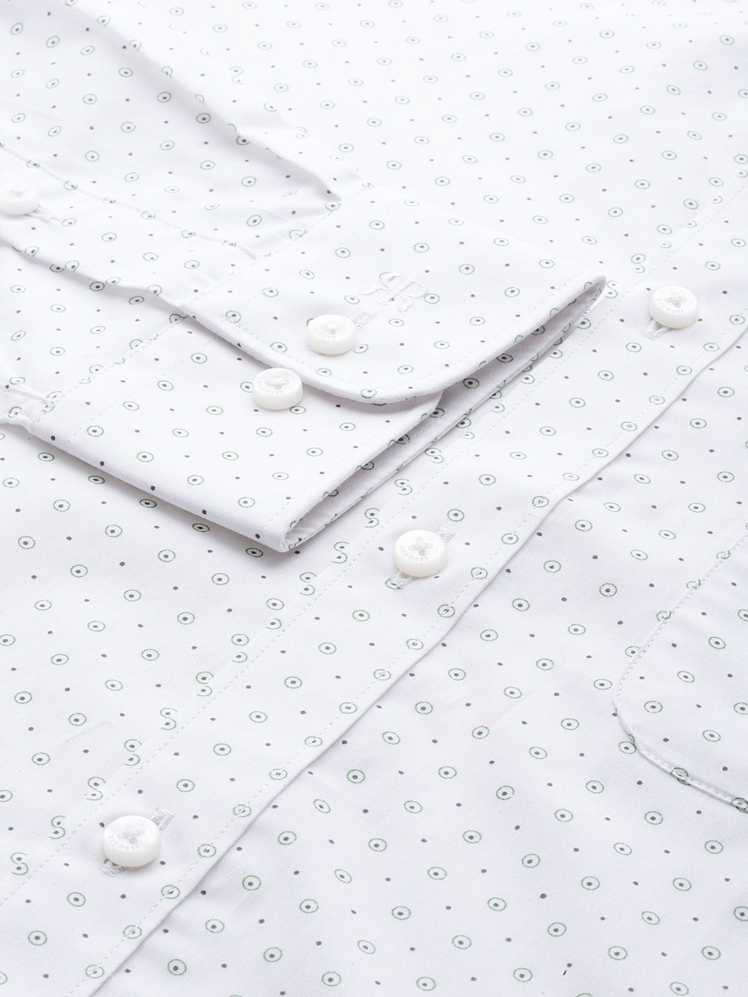 Raymond Men Pure Cotton Micro Ditsy Slim Fit Formal Shirt