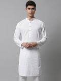 Jompers Men Woven Design Embroidered Cotton Kurta