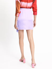 DressBerry City Slicker Ruched Mini Skirt