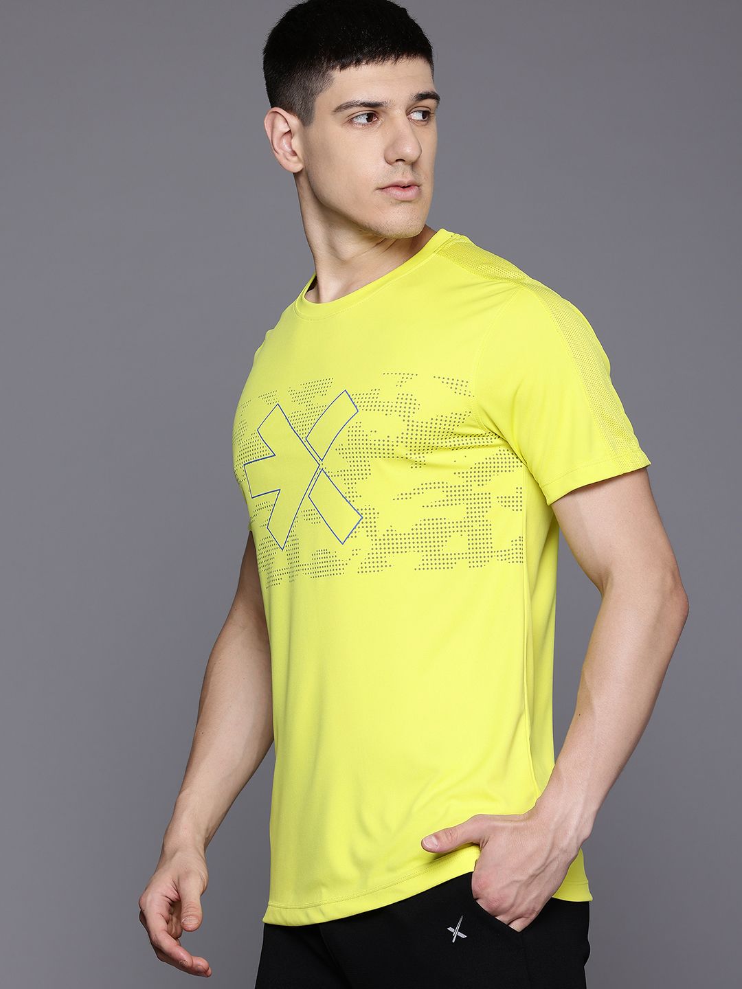HRX by Hrithik Roshan Rapid-Dry Printed Training T-shirt