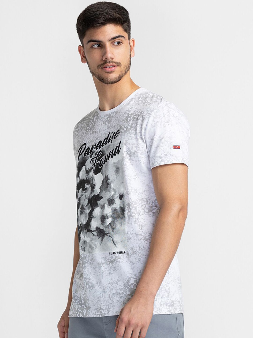Being Human Graphic Printed Round Neck T-shirt